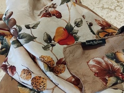 SORELLE FONTANA Seidentuch 60/70er Jahre nicht auffindbar selten (cm. 85 X 85 )