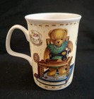 1996 Roy Kirkham Home Sweet Home FBC 10oz Mug Teddy Sewing Stitching England — photo 1