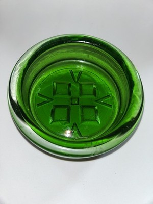 Vintage Kings Lynn grüne Glasschale strukturiert Range, Ronald Stennett-Willson 