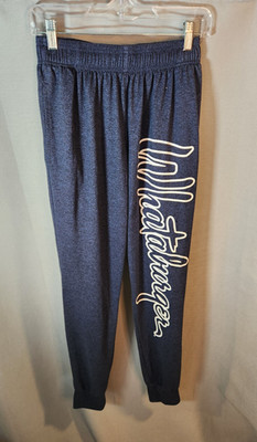 Whataburger Blue Pajama Lounge Pants Womens Spellout Logo Size Small