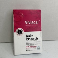 Women's Viviscal Hair Growth Supplement One Month Supply 60 Tablets Exp 04/2028
