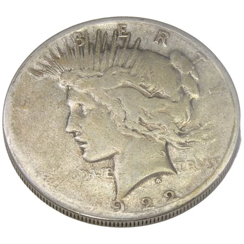 1922-S Peace Silver Dollar Circulated 90% Silver Raw Uncertified