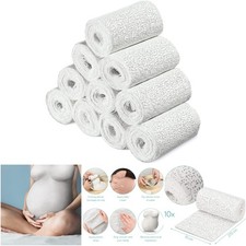 Plaster Cloth Rolls M Pack Of 10 Gauze Bandages Body Casts Craft Projects 4 W x