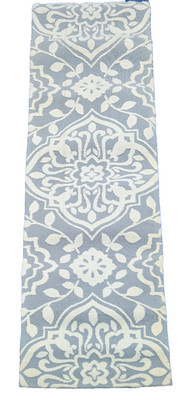 Grayish Blue Surya Tufted Carpet Runner 2 x 8