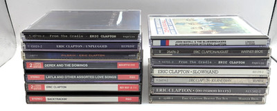 Eric Clapton 12 CD Lot Layla Slowhand Backtrackin Unplugged From The Cradle