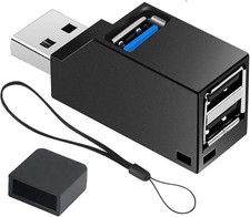 USB Hub,USB 3.0 Splitter,USB 3-Port Extender Multiport USB Adapter,High Speed Pl