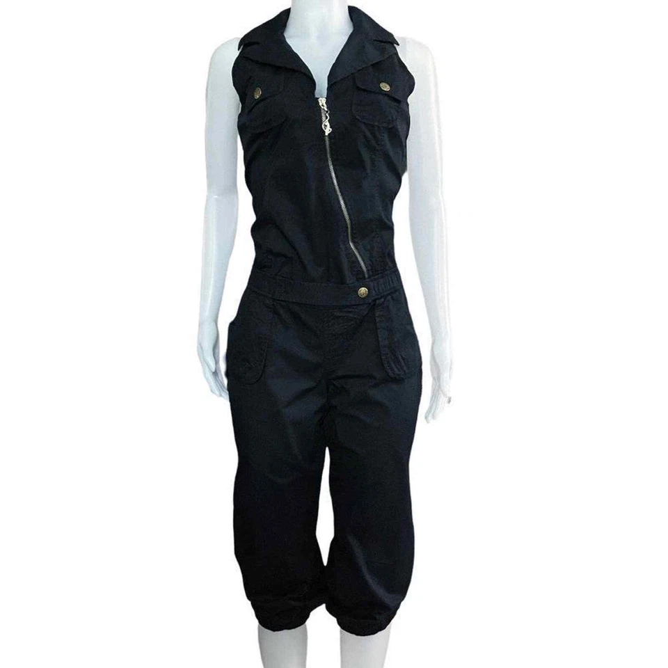 Mono capri vintage Baby Phat negro sin mangas Foto 3 de 4