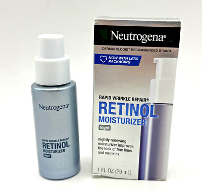 Neutrogena Rapid Wrinkle Repair Retinol Moisturizer Night Cream 1 Fl. Oz (29ml)