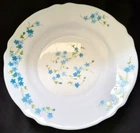 SET OF 4 VTG ARCOROC ARCOPAL VERONICA RIMMED SOUP BOWLS 9"