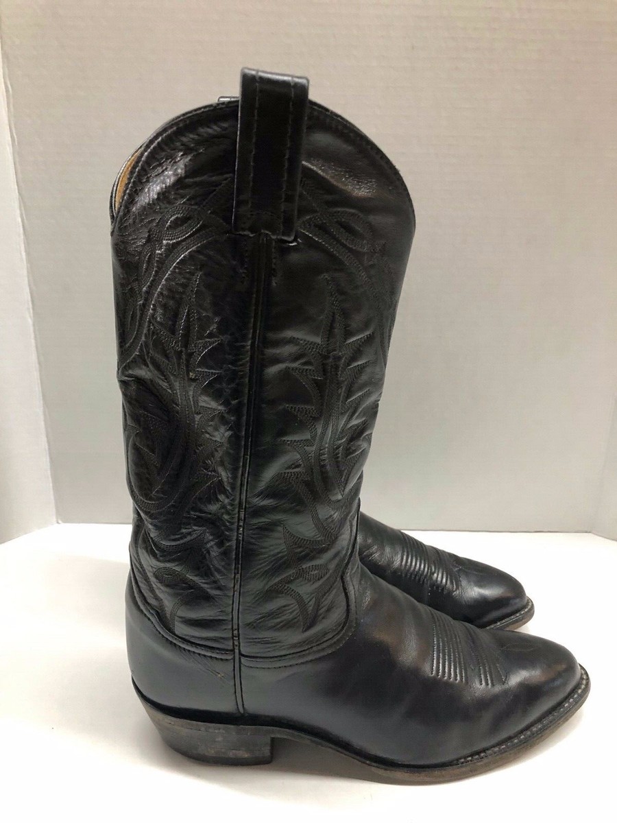 Tony Lama Mens Black Style 2993 USA MADE Cowboy Western boots 8 D