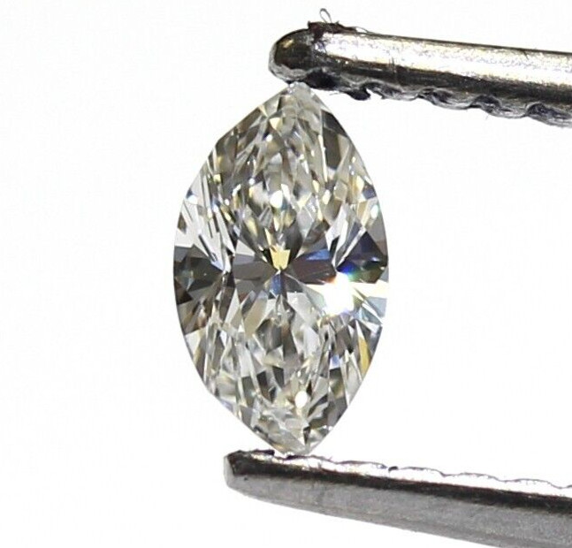 GIA certified loose .20ct VS2 F marquise cut diamond Natural fancy cut