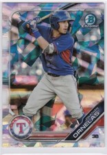 2019 Bowman Chrome Draft Sapphire Jonathan Ornelas Texas Rangers Base BDC-136