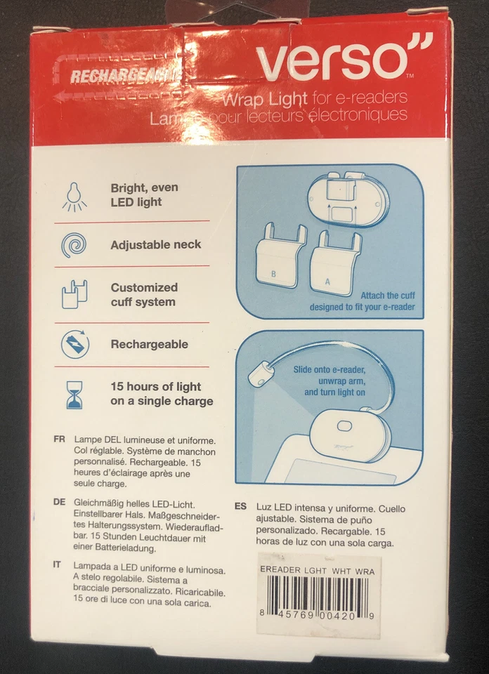 Verso White Wrap Light Rechargeable by Lightwedge - Image 2 of 2