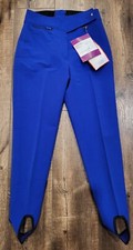 NWT VINTAGE OBERMEYER Ladies ITB Stretch Pant Wool Blend Ski Pant Size 10 Blue