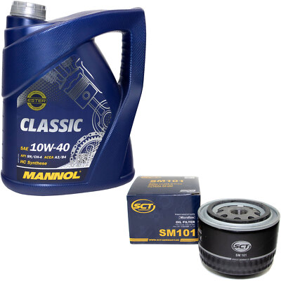Motoröl Set 10W-40 5 Liter + Ölfilter SM 101 für Lada 110 112 Kalina Kombi