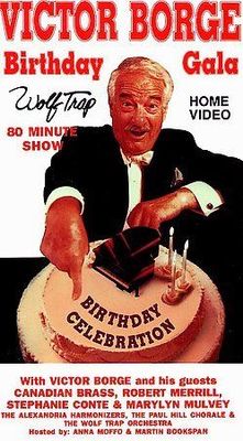 Victor Borge Birthday Gala at Wolf Trap VHS, 1999, Free Shipping U.S.A.