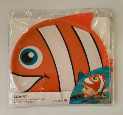 CLOWNY Fish Orange Childrens Bathing Swim Cap Donkey Products 