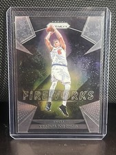 2018-19 PRIZM Kristaps Porzingis #30 Fireworks New York Knicks Free Shipping