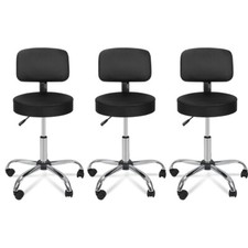 3X Adjustable Swivel Hydraulic Salon Stool W/...