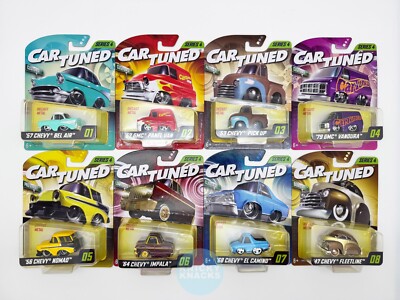 Car Tuned - Series 4 Mainline Full Complete Set - 8 Cars GMC Chevy