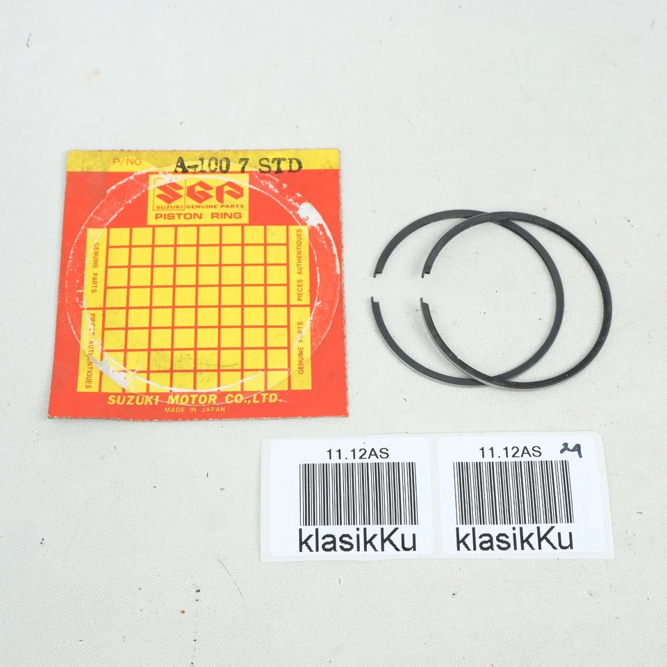 Anillos de pistón STD para Suzuki A100 AC100 TS100 TC100 TM100 RM100 GP100 Foto 2 de 4