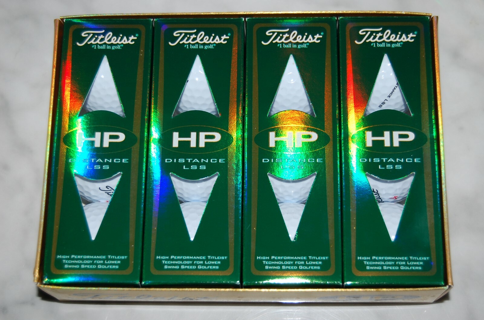 TITLEIST HP Distance LSS 2 DOZEN GOLF BALLS FREE 2 Dozen TEES + MARKERS