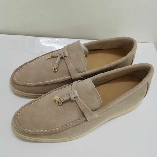 Damen flache Schuhe hängende Metall Halbschuhe Damenschuhe Damen Slipper Freizeitschuhe - Bild 9 von 30