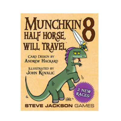Munchkin 8 Half Horse Will Travel Expansion Three to Six Players Ages 10 and Up