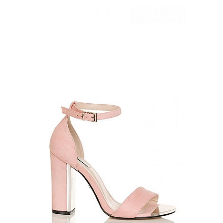 Pink and deals silver sandals