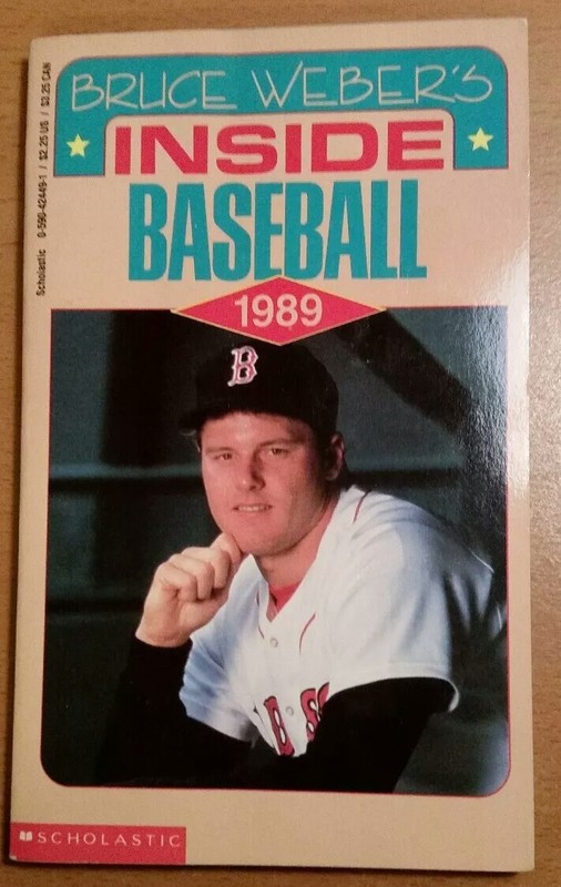 VINTAGE PAPERBACK: BRUCE WEBER'S INSIDE BASEBALL 1989: ROGER CLEMENS COVER - SOX