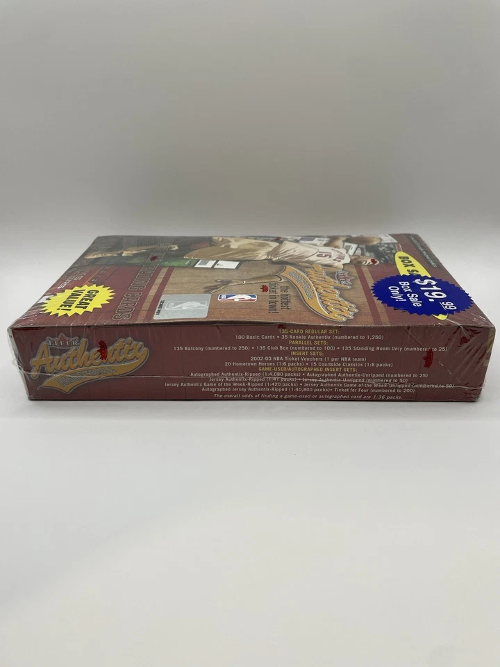 2002-03 Fleer Authentix Factory SEALED Box - Image 3 of 4