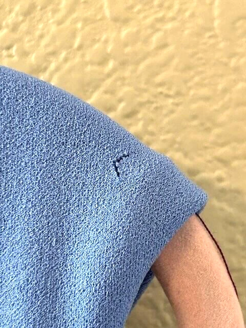 UNDERCOVER Abito tubino Ivanka Trump Secret Weapon in maglia a compressione ~ taglia 8 ~ blu ~ NUOVO