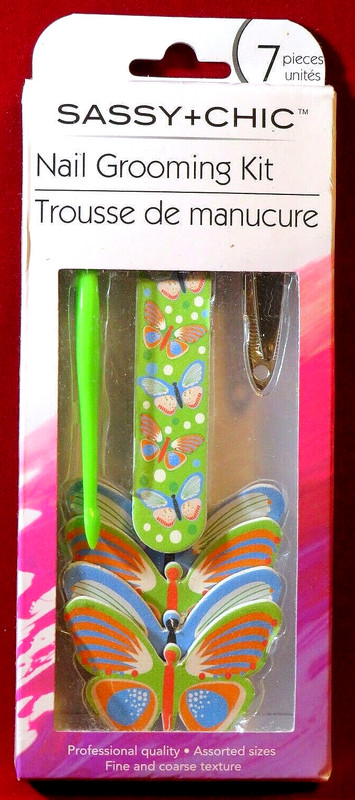 7 pc Nail Grooming Kit by Sassy + Chic, NEW