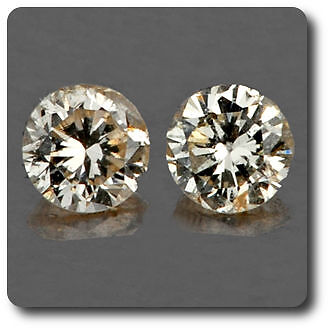 Diamant champagne 0.04 cts IF Afrique pour remplacer une pierre perdue sans défaut visible