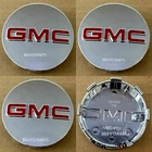 GMC 83mm CHROME CENTER CAPS 2014-2019 Sierra Limited & Yukon + XL 20" 22" WHEELS