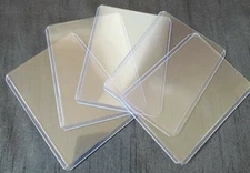 5 Top Loaders Standard Trading Card Protector Cases Good For Shipping 3" x 4"