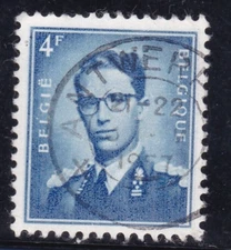 Belgium 1953 King Baudouin 4f Fine Used SG 1459 Antwerp cancel VGC