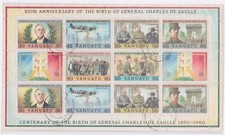 (F325-40) 1990 Vanuatu M/S General Charles DE GAULLE (AO)
