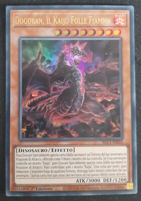 DOGORAN, IL KAIJU FOLLE FLAMME Ultra Rare auf Italienisch BLC1-IT033 YUGIOH
