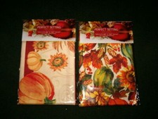 PERFECT SETTING Tablecloths Autumn Sunflower Leaves Pumpkin Gourds You Choose
