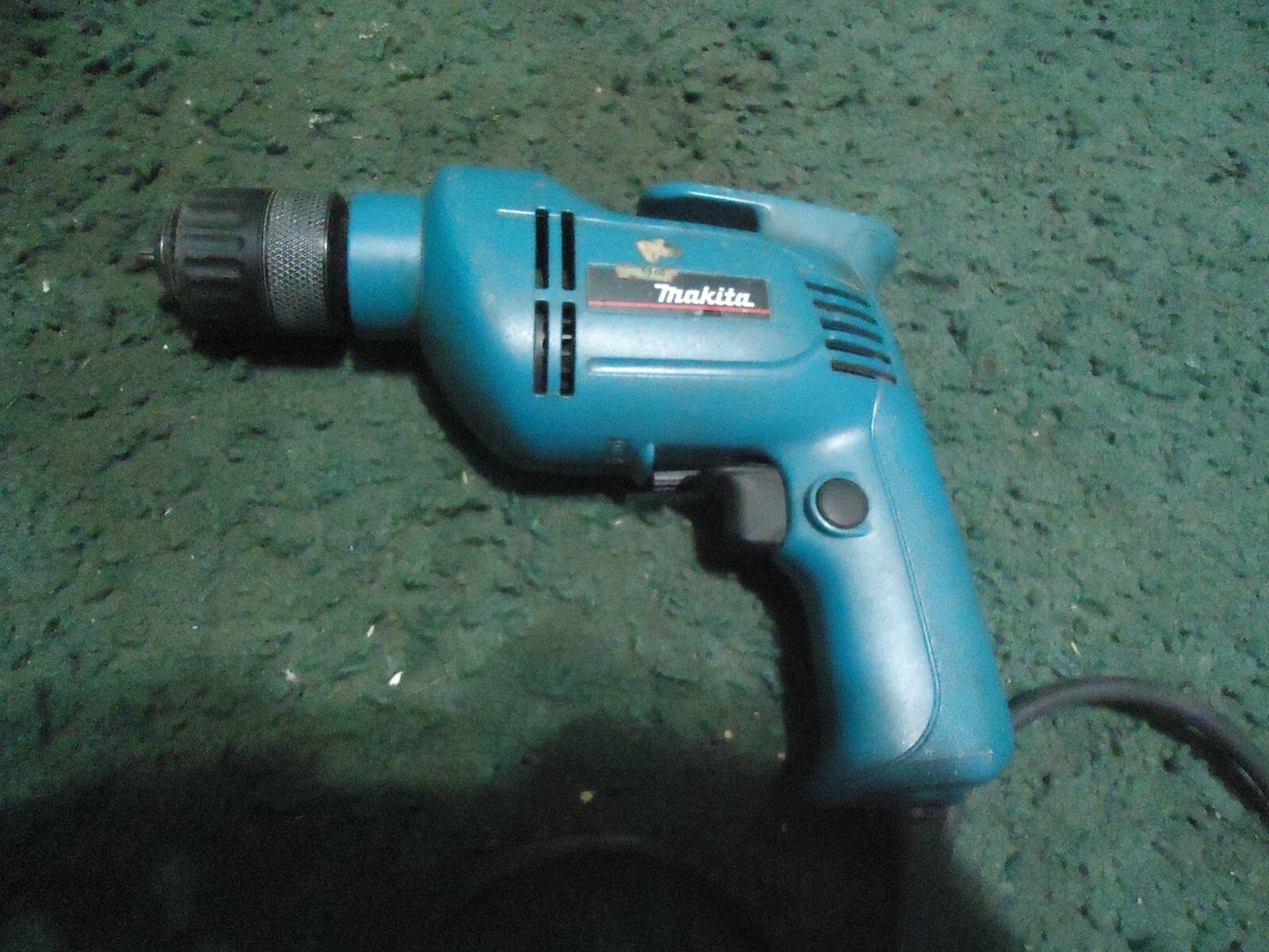 ✅ Makita 3/8 reversible electric drill corded 6406 keyless chuck Test works  good