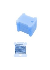 25 x Blue Floss Bobbins Thread Winders Cotton Embroidery Yarn Storage