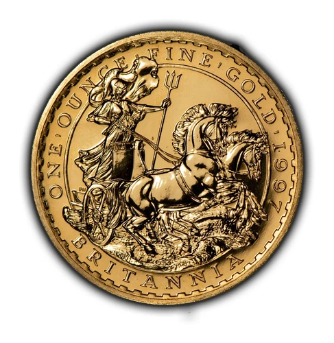 1997 Great Britain 1 oz Gold Britannia Coin - Nice BU - Capsule - G5104