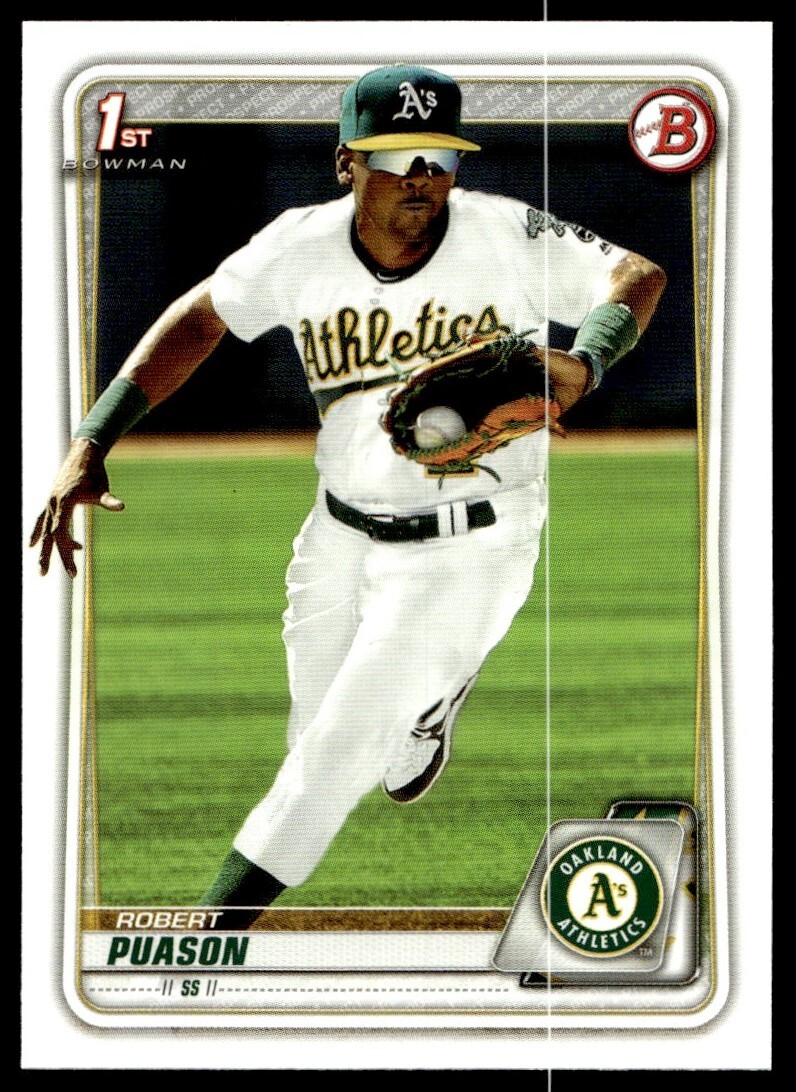 2020 Bowman Prospects Robert Puason G51 Oakland Athletics #BP-145