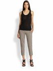 Theory Women's Scyler Slim Cropped Pants 'Stormy Grey' (Size 2) $215 — photo 1