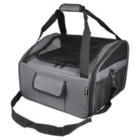 Flamingo Autositz Ida Grau FüR Hunde Bis 7 Kg, 2 In 1 Tragetasche, 44X34X32 Cm