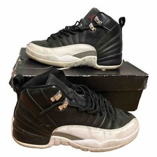 Nike Air Jordan 12 Retro GS Youth Size 6 Sneakers Black