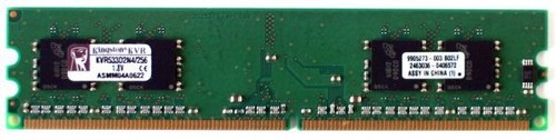 Memory 256mb 533mhz, kvr533d2n4/256 1.8v 9905273-003.b02lf - Picture 2 of 2