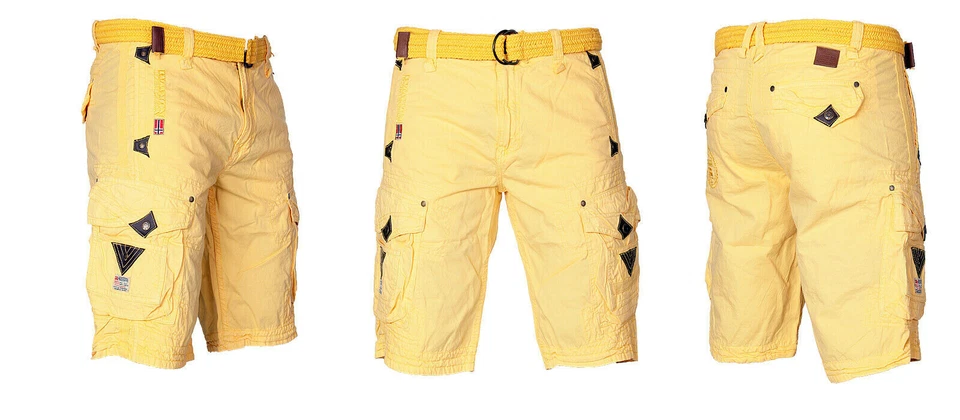 Geographical Norway Herren Cargo Shorts kurze Hose Short Bermuda knielang P17256 - Bild 2 von 4