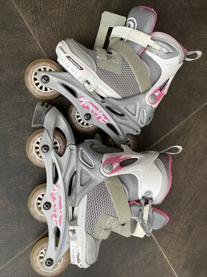 Rollerblades, Spitfire SL G, Größenverstellbar, 28-32, Weiß-rosa,